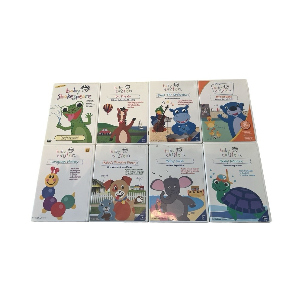 Disney‎ Baby Einstein DVD Lot of 8 Learning Animals Language Music - Picture 2 of 3